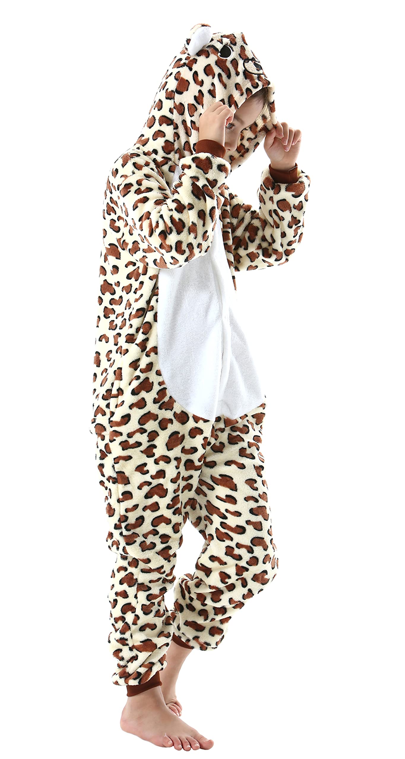Atoz Onesie For Kids, Animal Pajamas Halloween Cosplay Costume For Girls Boys, Bear 6-7Y