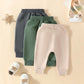 Yoawdats Baby Boys' 3-Pack Pull-On Jogger Pants Knit Pants Classic Fit Elastic Waist Kids Toddler Pants Multipacks Long Pants, 6