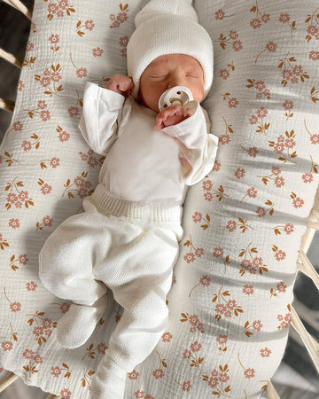 Muslin Baby Lounger Cover 2 Pack, Soft Breathable Newborn Lounger Pillow Cover For Boys Girls Infant