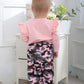 Xuanhao 12-18 Month Girl Clothes Baby Girl Clothes Fall Winter Cute 3Pcs Long Sleeve Pant Sets Ruffle Tops Camouflage Pants Baby