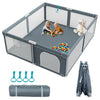 Foldable Baby Playpen - 71  79 Collapsible Play Pen for Babies and Toddlers - Indoor Outdoor Travel Playpen - Sturdy with Mesh V