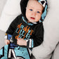 Baby Boy Clothes 9-12 Months Baby Boy Hoodies Romper Daddys Little Dude Outfit 2Pcs Set Baby Boy Stuff Gifts