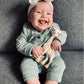 Eghunooy Baby Boy Girl Solid Color One Piece Romper Jumpsuit Outfits Clothes (Newborn) Light Green