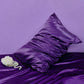 Toddler Pillow Case Cover 2 Pack Silk Toddler Pillowcase Breathable Silky Soft 14X20 Pillowcase Satin Purple Pillow Covers Envel