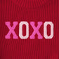 Toddler Girl Valentine'S Day Sweater Xoxo Chenille Patch Knit Sweater Chunky Long Sleeve Pullover Fall Winter Tops(Red,5T(110))