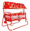 Avani Metrobuzz Baby Jhula Swing For Sleeping/Baby Crib For Ew Born Baby/Baby Crib And Cradle Two In One (Blue) (Red)