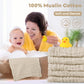 Yoofoss Muslin Baby Washcloths 100% Cotton Face Towels 10 Pack Wash Cloths For Baby 12X12In Soft And Absorbent Baby Wipes (Apric
