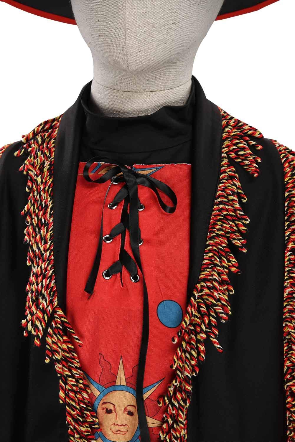 Taeyue Kids Girls Dani Dennison Costume Halloween Witch Cosplay Dress Suit With Hat,Large Red