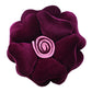 Kuber Industries Velvet Rose Flower Shaped Pair Cushion|Soft & Decorative Cushions for Living Room Bed, Sofa, Seating Area, 16 i