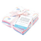 Hudson Baby Unisex Baby Flannel Cotton Washcloths, Unicorns Rainbows 10 Pack, One Size