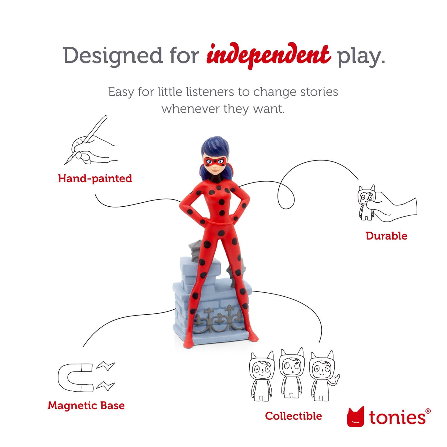 Tonies Ladybug Audio Play Character from Miraculous