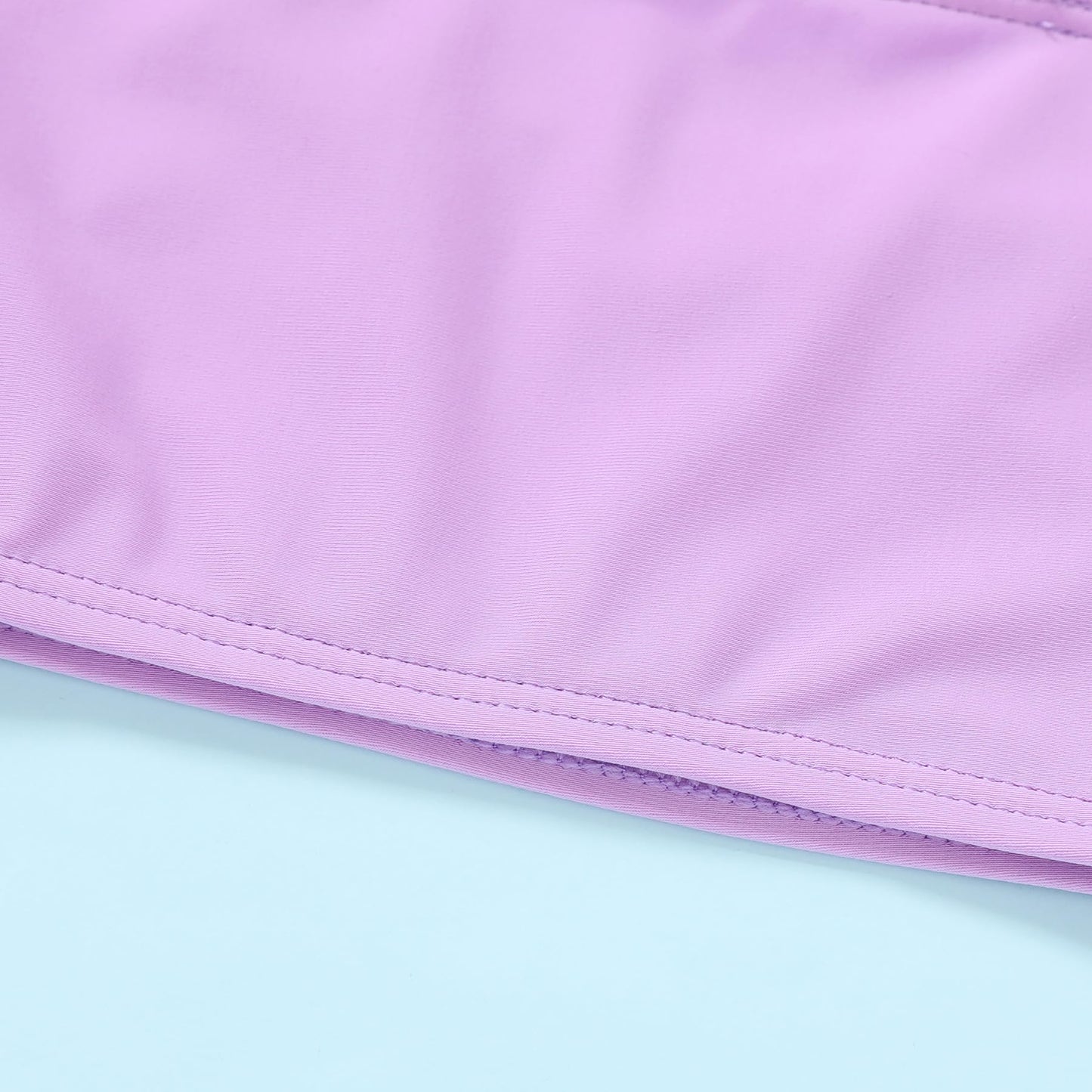 Younger Tree Toddler Girls Two Pieces Swimsuit Color Block Stripe Swimwear Summer Beach Bathing Suit 18M-5T(Purple#Flower 3-4T)
