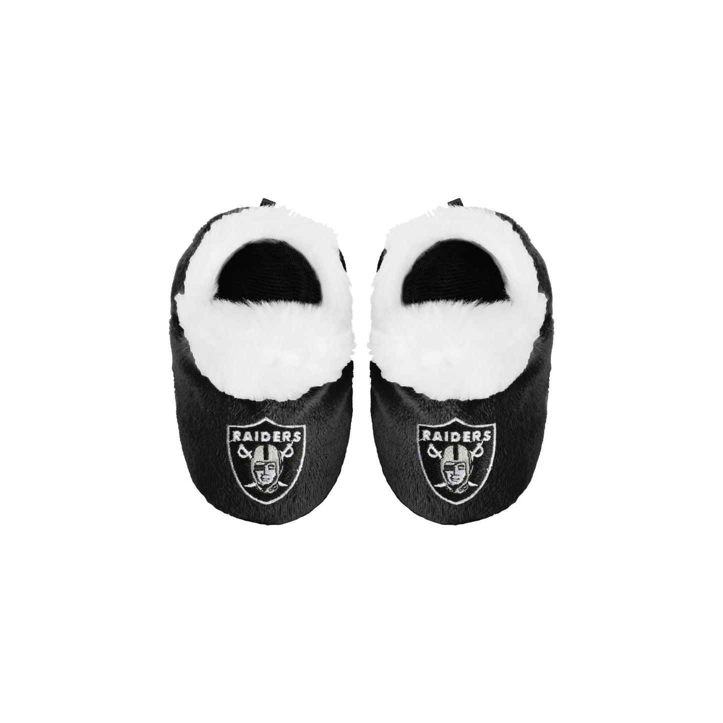 Foco Oakland Raiders Logo Baby Bootie Slipper Extra Large