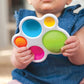 Fat Brain Toys Tobbles, Mini Spinny, Dimpl Bundle - 9-Piece Stacking Toys, Spinning Toy, Popper Toy Combo, Baby Toys Activity Se