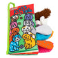 Zocita Baby Soft Animal Tails Activity Cloth Book with Crinkle Fabric, Kitty Tails