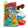 Zocita Baby Soft Animal Tails Activity Cloth Book with Crinkle Fabric, Kitty Tails