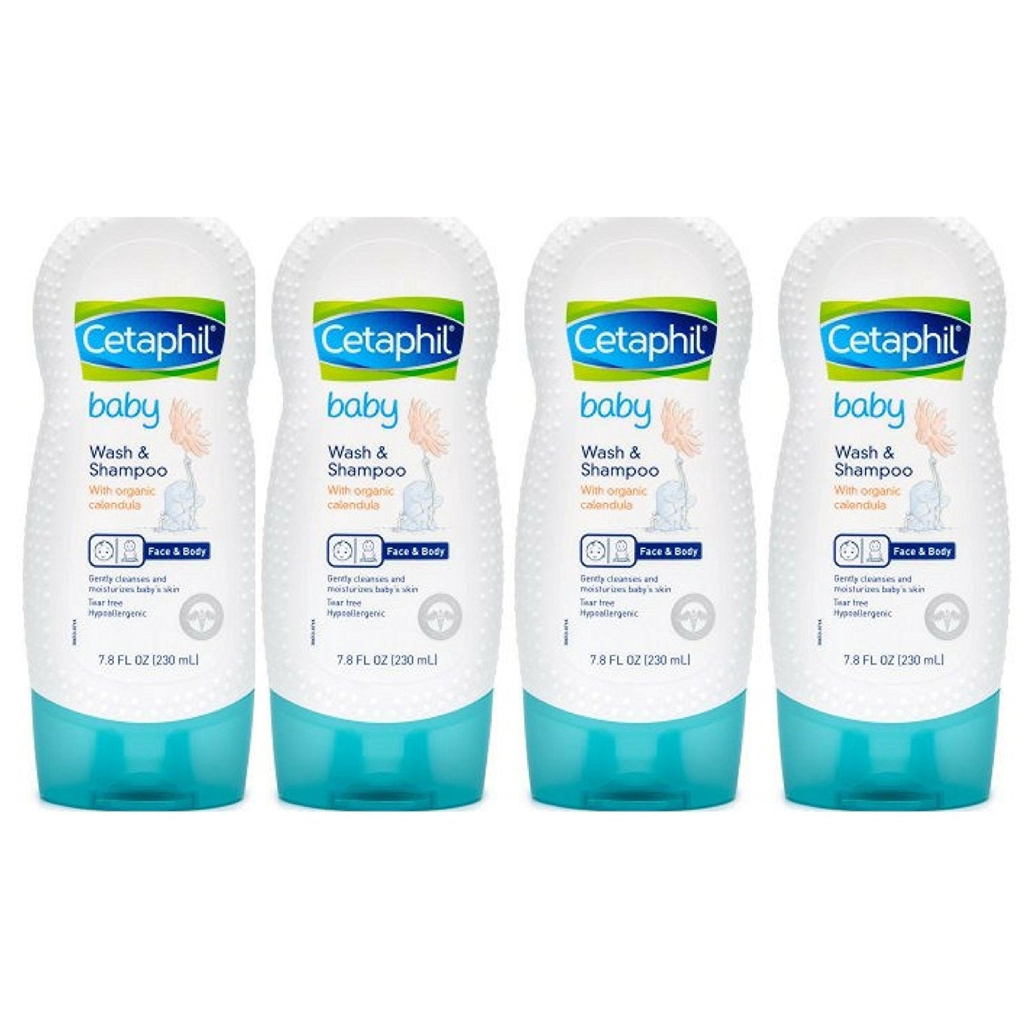 Cetaphil Baby Wash And Shampoo With Organic Calendula, 7.8 Ounce (Pack Of 4)