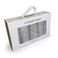 HonestBaby 10-Pack Terry Wash Cloths in Gift Box 100% Organic Cotton for Infant Baby Boys, Girls, 10-Pack Gray Heather, One Size