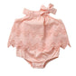 Colorful Childhood Newborn Baby Romper Girls Jumpsuit Infant Bodysuit Tutu Lace Dress Clothes Outfit Pink Size 0-6 Months