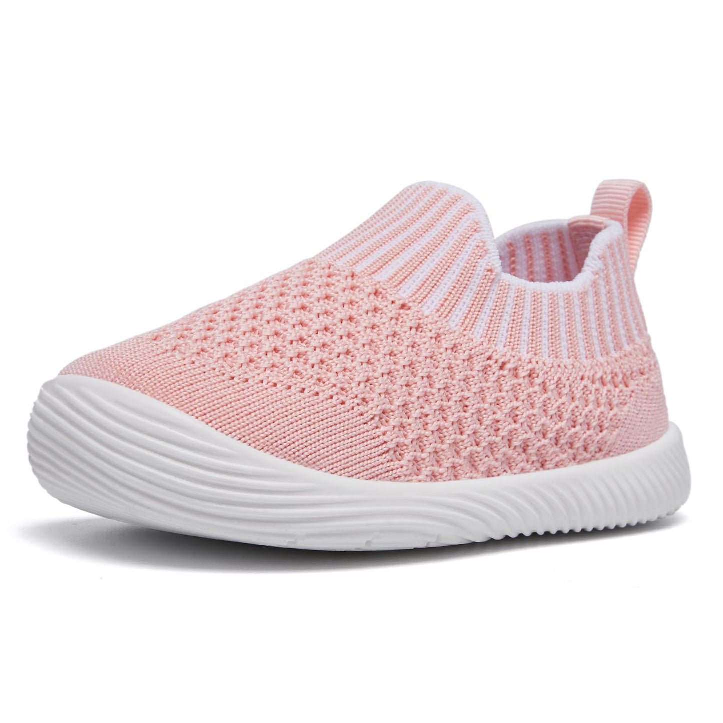 Morendl Toddler Shoes - Baby Walking Socks - Non-Slip, Breathable - Boys & Girls - Pink - 9-12 Months