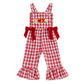 Mieeyali Girls Valentines Day Outfit Overalls Heart Romper Be Mine Love Bell Bottoms Suspender Jumpsuit (Red Q, 12-18 Months)