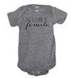 The Future Is Female Baby Bodysuit - Cute Feminist Girl Power Aunt Baby Clothes Romper Jumpsuit Announcement Shower Gifts (18 Mo