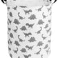 Huayee 19.6 Inches Large Laundry Basket Waterproof Round Cotton Linen Collapsible Storage Bin With Handles For Hamper,Kids Room,