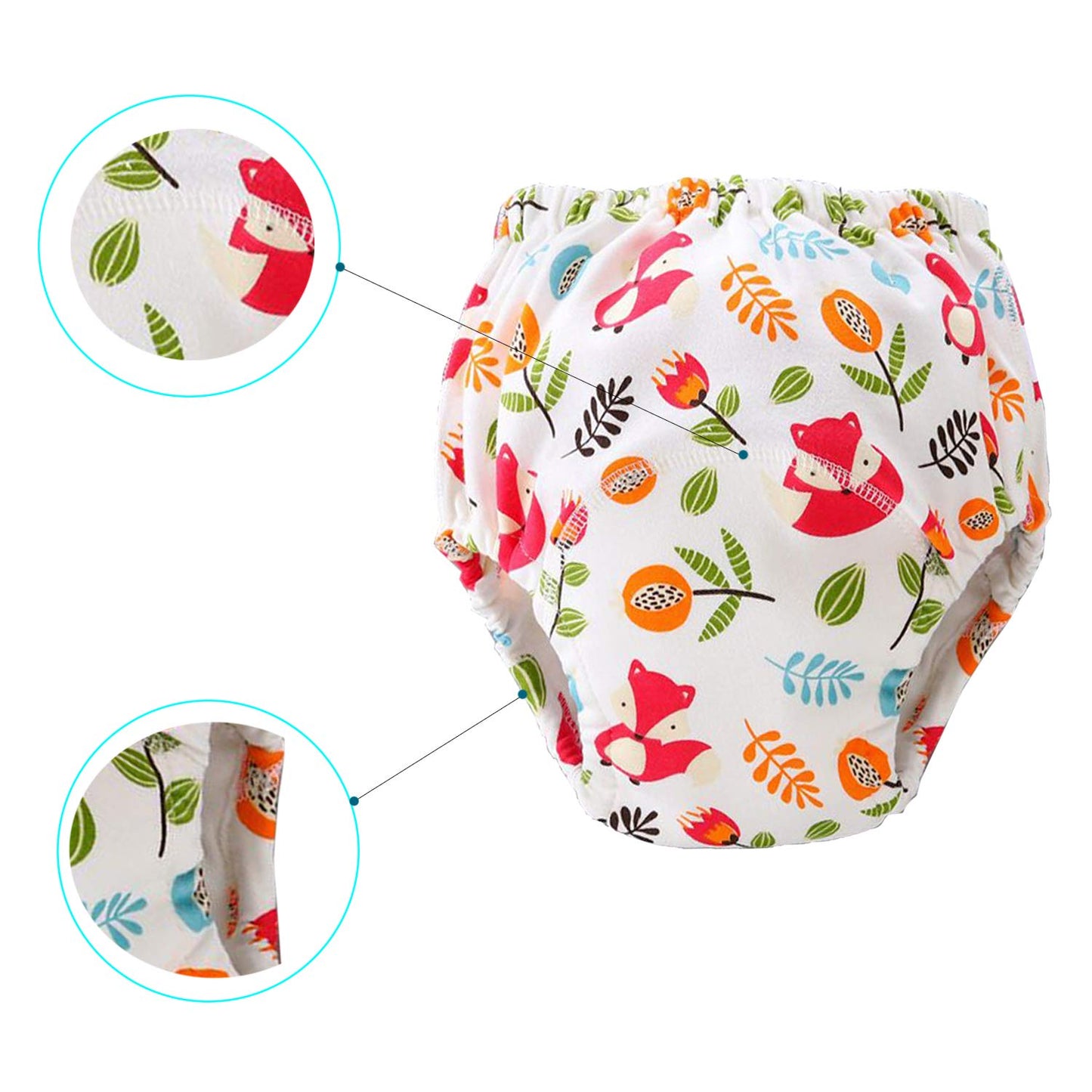 Potty Training Pants For Boys Girls, Learning Designs Training Underwear Pants (8 Packs, 2-4T, Red)