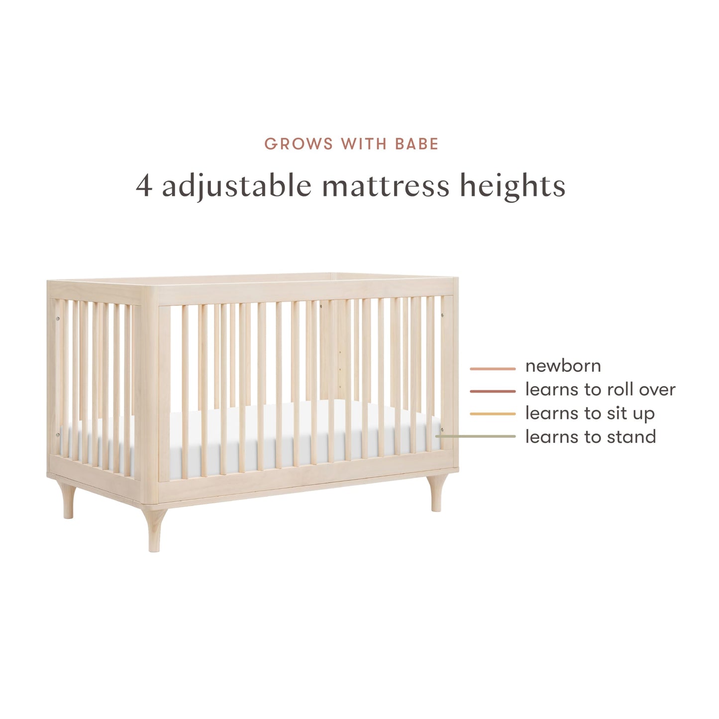 Babyletto Lolly 3-In-1 Convertible Baby Crib With Toddler Bed & Daybed Conversion - Strong, Durable And Easy Assembly - Greengua