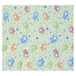 Pookie Plastic Sheet | Rubber Sheet For Babies | Bed Wetting Protector | 012 Months | 90 X 90 Cm (Green Starbear)