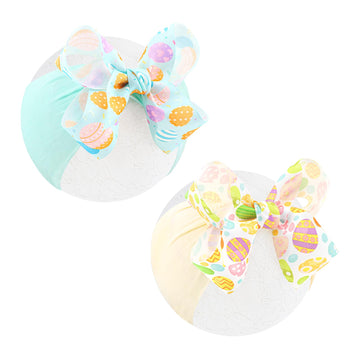 Lanmerry Bows For Toddler Girls Easter Hair Bows Girls Hair Accessories Big Hair Ribbons Bows Easter Egg Baby Girl Bows And Head