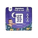 Hello Bello Premium Overnight Baby Diapers Size 5 I 18 Count Of Ultra Absorbent And Super Soft, And Eco-Friendly Nighttime Dispo