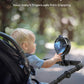 Koonie Portable Stroller Fan For Baby, Rechargeable Battery Operated, 3 Speeds, 360 Rotation, 25Db Low Noise,Digital Display, De