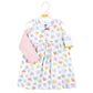 Hudson Baby Baby Girls' Cotton Dress And Cardigan Set, Be Mine Valentine, 3-6 Months