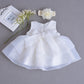 Newborn Baby Girls Christening Baptism Gown Wedding Pageant Formal Dress With Headband Ivory Size 18M