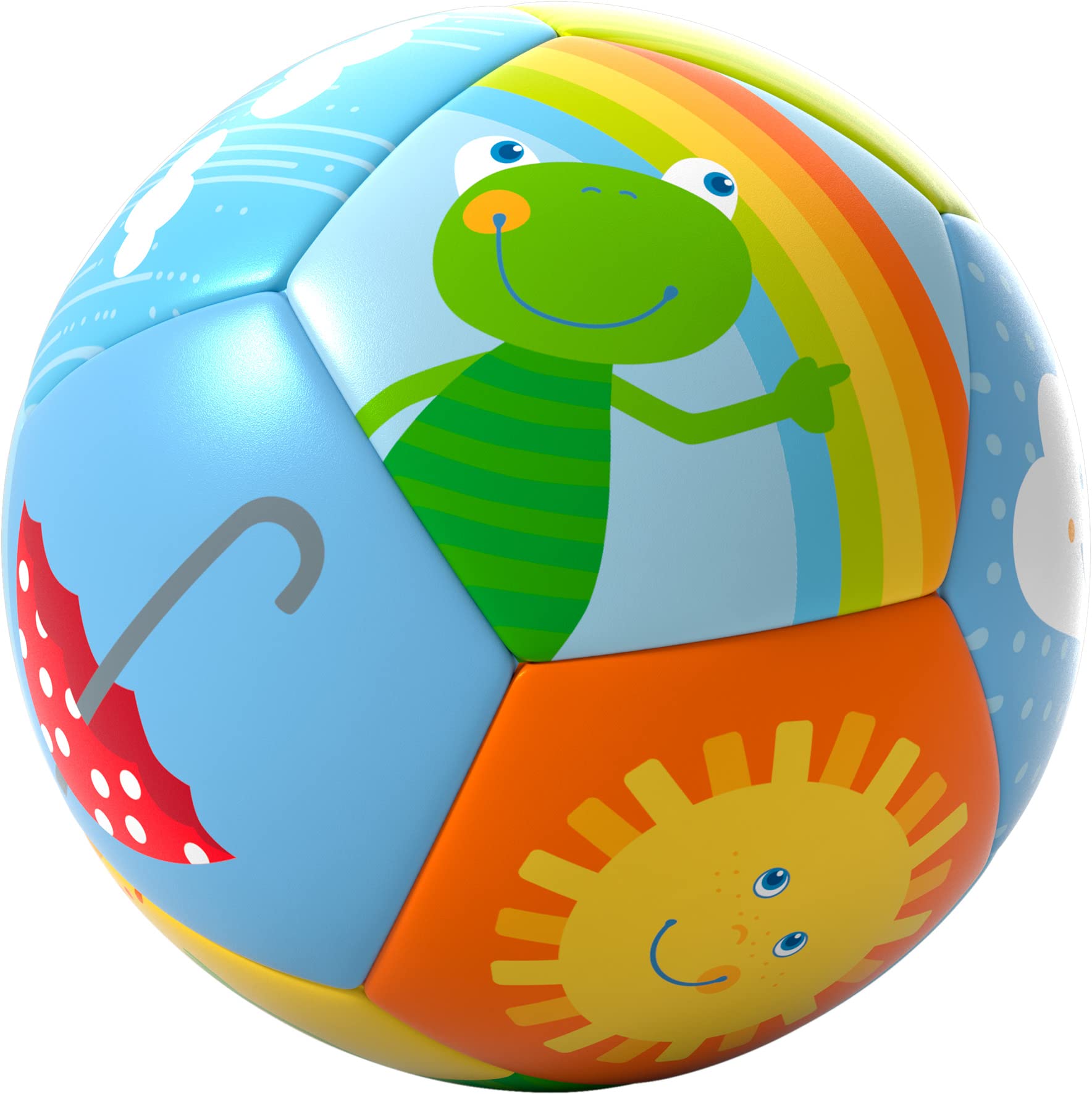 HABA Baby Ball Rainbow World 4.5  for Babies 6 Months and Up