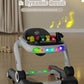 Music And Lights Baby Walker With Wheels, 6 In 1 Baby Activity Center W/Ergonomic Backrest Design, Baby Walkers For Boys W/Foot