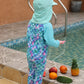 Wevswe 18-24 Months Baby Green Scales Swimsuit Girl Rash Guard Sun Protection Easy Diaper Changes With Green Swim Hat