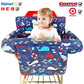 2-In-1 Shopping Cart And High Chair Cover For Baby, Padded Cover, Fold'N Roll Style, Portable With Carry Bag (Blue Whale)