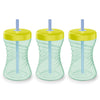 NUK Fun Grip Straw Cup, 3-Pack - Toddler Sippy Cup with Straw for Easy Drinking, Suitable for Ages 8 Months and Up