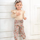 Kangkang Newborn Baby Girls Clothes Cute Baby Clothes Girls Romper + Pant 3Pcs Winter Outfit 0-3 Months Light Brown
