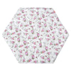 Hexagon Playpen Mat, Floral Print Baby Playmat Fits Regalo Portable Play Yard 48 Inch, Six Pannel Playpen Kids Tent Mat Hexagon
