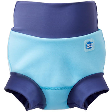 Splash About Happy Nappy Reusable Swim Diaper,Blue Cobalt, 6-12 Months