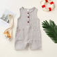 Arleysh Newborn Infant Unisex Baby Boy Girl Button Solid Romper Bodysuit One Piece Jumpsuit Outfits Clothes (Grey, 18-24 Months)