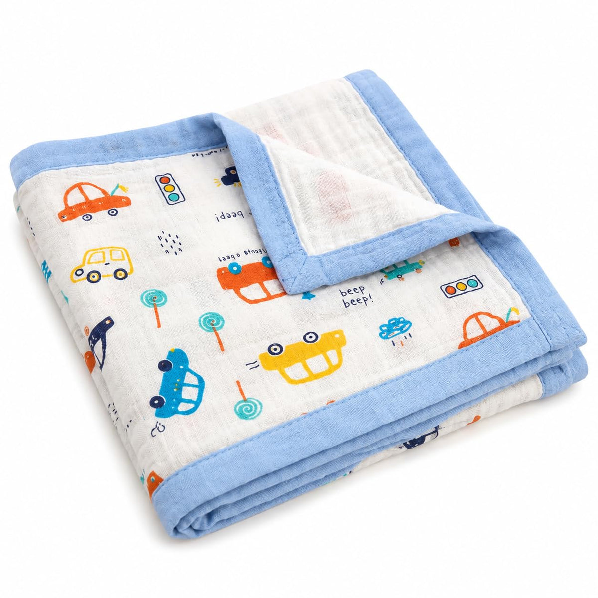 tinybloo Baby Blanket for Newborn, 100% Muslin Cotton 6 Layer Baby Muslin Blanket, Breathable Summer AC Blanket, Swaddle & Recei