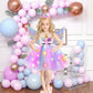 Lighted Princess Dress Up Clothes For Little Girls, Led Unicorn Halloween Costume Outfit Birthday Party Decorations Christmas Gi
