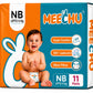 Meechu Baby Diaper Pants, New Born | Super Comfort & 360 Leak Lock Protection | Breathable & Skin Friendly Disposable Diapers Fo