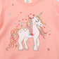 Akyzic Unicorn Sweatshirts For Girls Long Sleeve Crewneck Cotton Pink Shirt Kids Fall Pullover Tops Toddler Girl Unicorn Sweater
