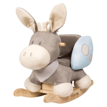 Nattou Rocking Horse Animal for Children, Cappuccino The Donkey, 10-36 Months, 62 x 32 x 50 cm, Beige, 211505