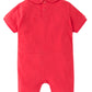 Stylesilove Baby Boy Short Sleeves Chic Car Racer Cotton Romper Halloween Baby Boy Clothes (Red, 80/6-12 Months)